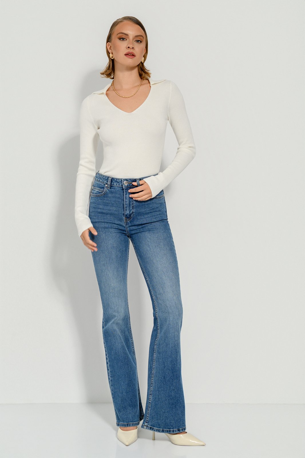 Bootcut denim | Pinkwoman